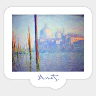 Grand Canal, Venice - Claude Monet Sticker